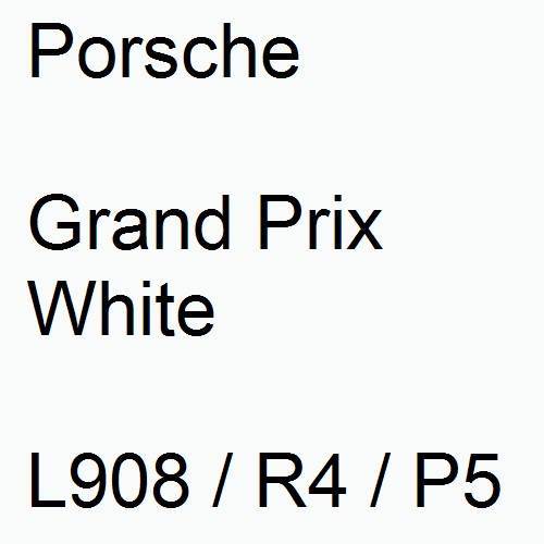 Porsche, Grand Prix White, L908 / R4 / P5.